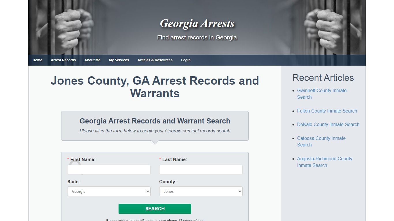 Jones County, GA Arrest Records and Warrants - Georgia Arrests