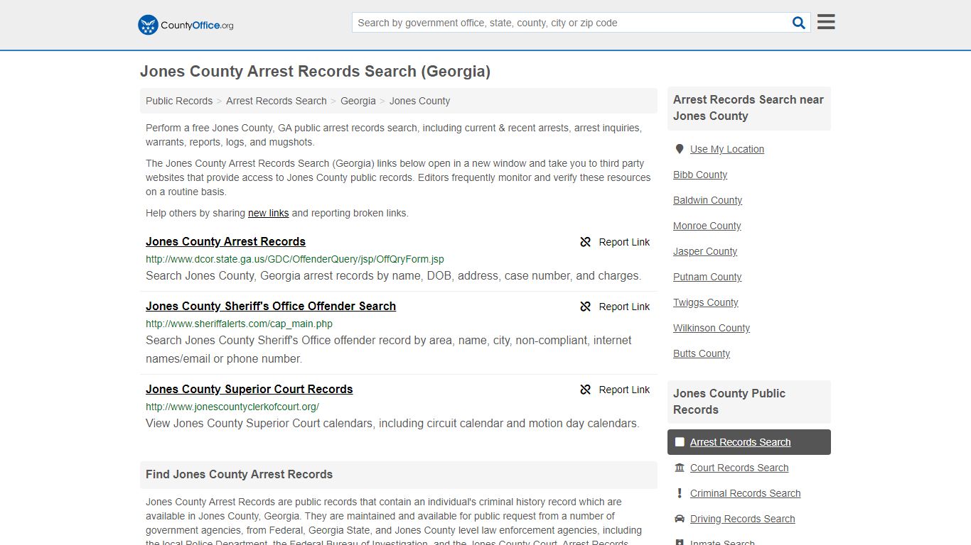 Arrest Records Search - Jones County, GA (Arrests & Mugshots)