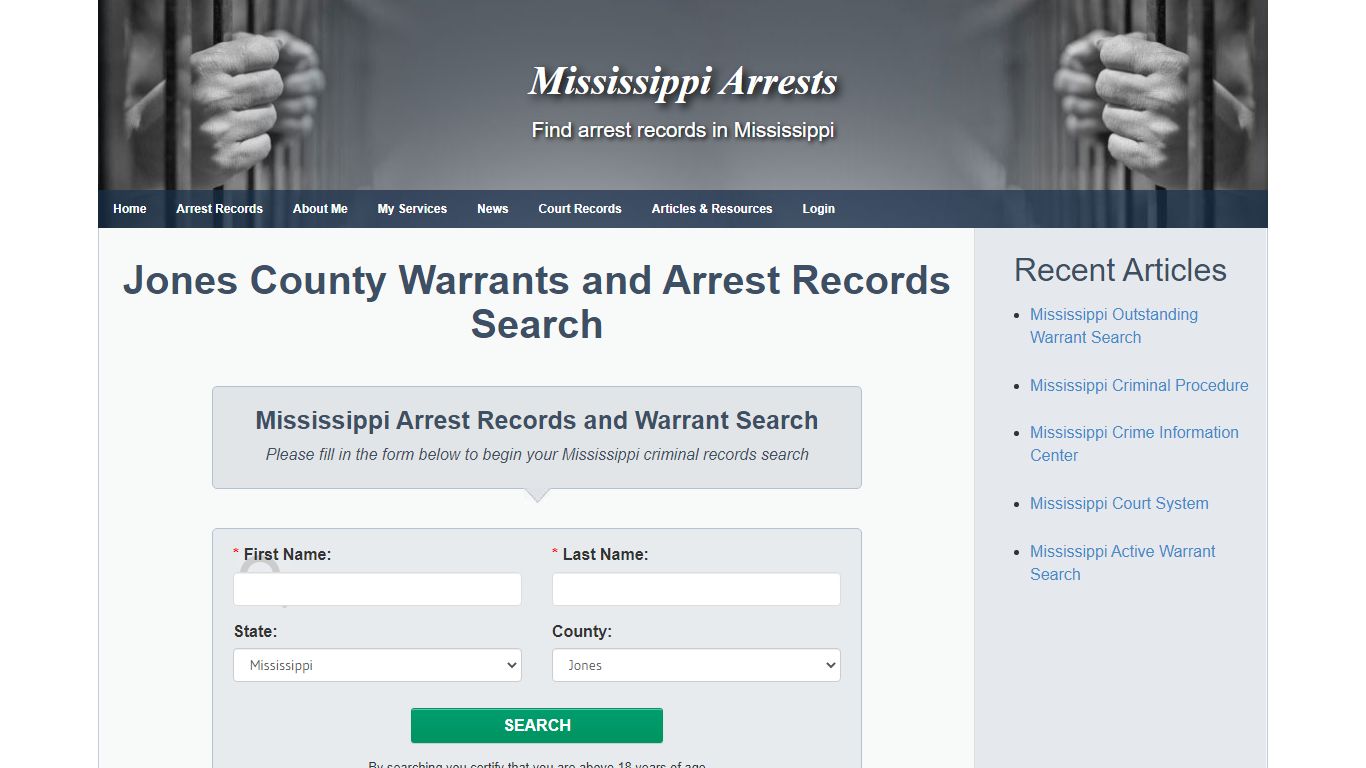 Jones County Warrants and Arrest Records Search ...